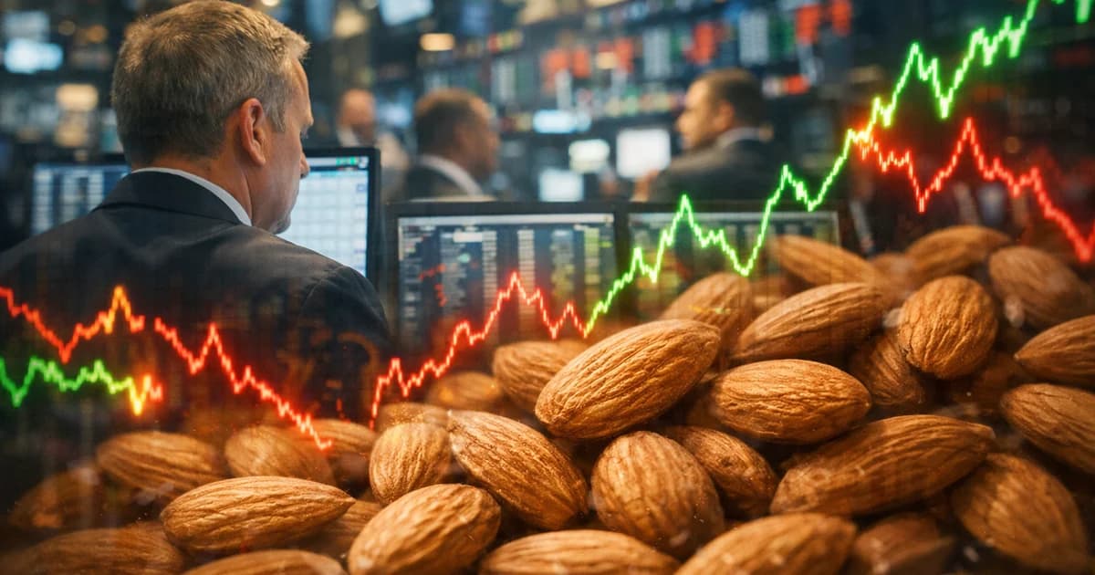 California almonds from an almond orchard and packing operation